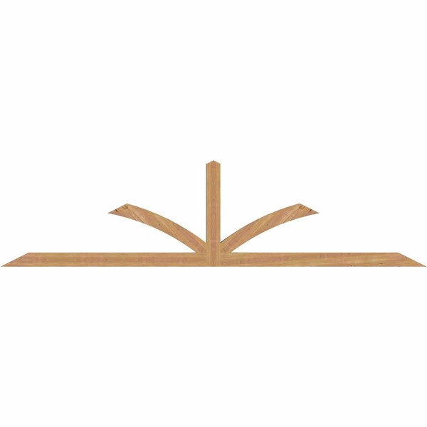 Ekena Millwork Richland Timber Gable Bracket, Western Red Cedar, 108"W x 27"H x 3 1/2"D x 3 1/2"F, 6/12 Pitch GBW108X27X0404RIC00SWR - main